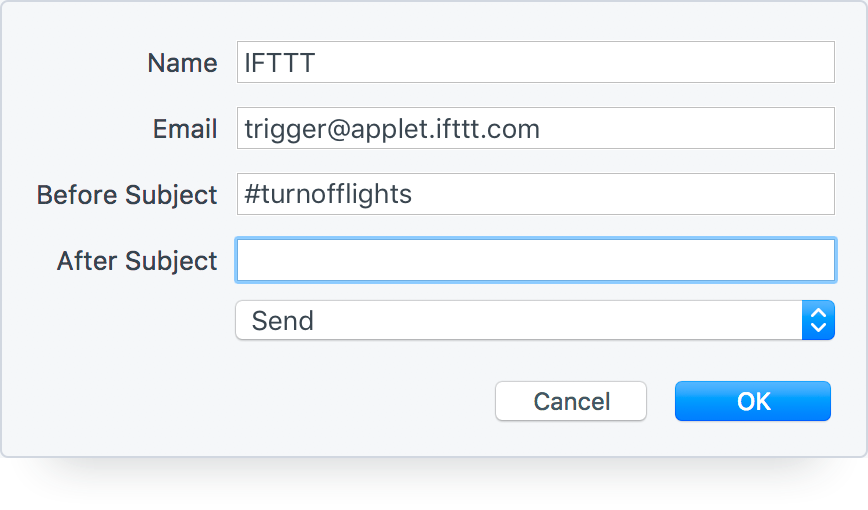 Trigger an IFTTT Applet with an Email