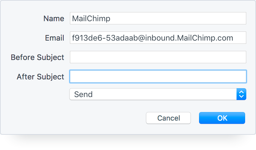 Create a MailChimp Campaign from an Email